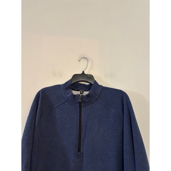 Public Rec Mens XL Weekend Half Zip Pullover Navy Blue Sweater French Terry - Picture 3 of 7